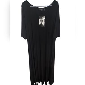 ATTITUDES BY RENEE Como Jersey Maxi Dress Black 2XT